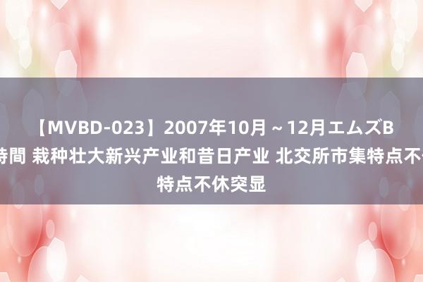 【MVBD-023】2007年10月～12月エムズBEST4時間 栽种壮大新兴产业和昔日产业 北交所市集特点不休突显